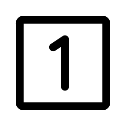 Number Square One Smiley – Icons