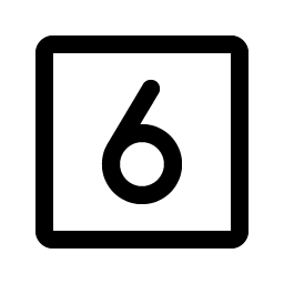 Number Square Six Smiley – Icons