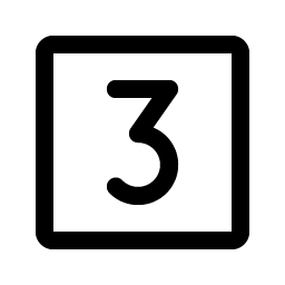 Number Square Three Smiley – Icons