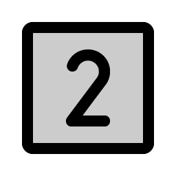 Number Square Two Duotone Smiley – Icons