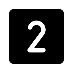 Number Square Two Fill Smiley – Icons