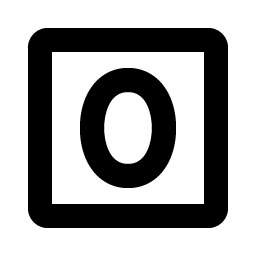 Number Square Zero Bold Smiley – Icons