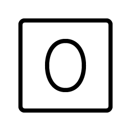 Number Square Zero Thin Smiley – Icons