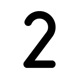 Number Two Bold Smiley – Icons