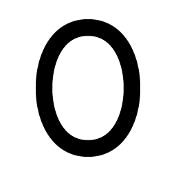 Number Zero Bold Smiley – Icons
