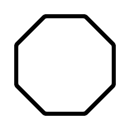 Octagon Thin Smiley – Icons