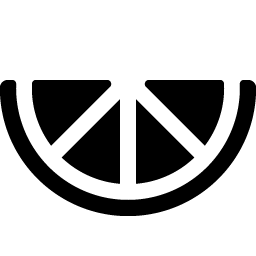 Orange Slice Fill Smiley – Icons