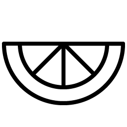 Orange Slice Thin Smiley – Icons