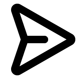 Paper Plane Right Bold Smiley – Icons