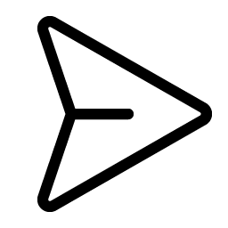 Paper Plane Right Light Smiley – Icons