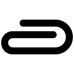 Paperclip Horizontal Bold Smiley – Icons