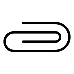 Paperclip Horizontal Thin Smiley – Icons