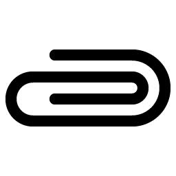 Paperclip Horizontal Smiley – Icons