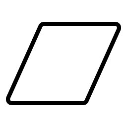 Parallelogram Thin Smiley – Icons