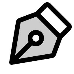 Pen Nib Duotone Smiley – Icons
