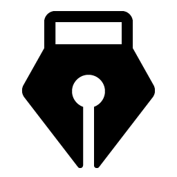 Pen Nib Straight Fill Smiley – Icons