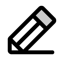 Pencil Line Duotone Smiley – Icons