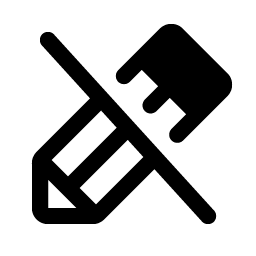 Pencil Slash Fill Smiley – Icons