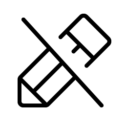 Pencil Slash Thin Smiley – Icons