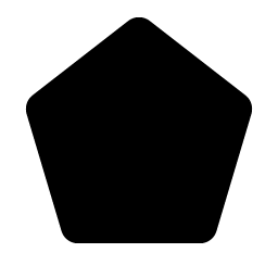 Pentagon Fill Smiley – Icons