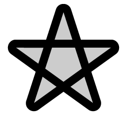 Pentagram Duotone Smiley – Icons