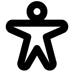 Person Arms Spread Bold Smiley – Icons