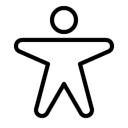 Person Arms Spread Thin Smiley – Icons