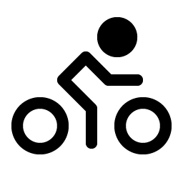 Person Simple Bike Fill Smiley – Icons
