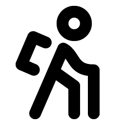 Person Simple Hike Bold Smiley – Icons