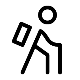 Person Simple Hike Light Smiley – Icons