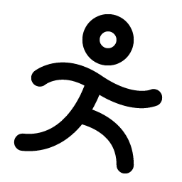 Person Simple Run Bold Smiley – Icons