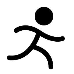 Person Simple Run Fill Smiley – Icons