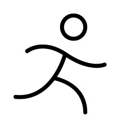 Person Simple Run Thin Smiley – Icons