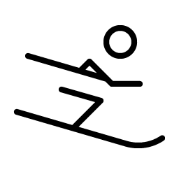 Person Simple Ski Thin Smiley – Icons