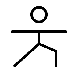 Person Simple Tai Chi Thin Smiley – Icons