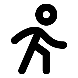 Person Simple Walk Bold Smiley – Icons