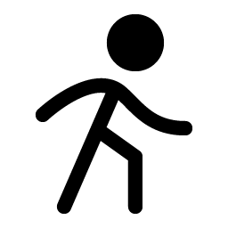 Person Simple Walk Fill Smiley – Icons