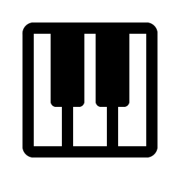 Piano Keys Fill Smiley – Icons