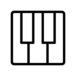 Piano Keys Thin Smiley – Icons