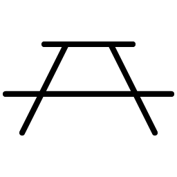 Picnic Table Thin Smiley – Icons
