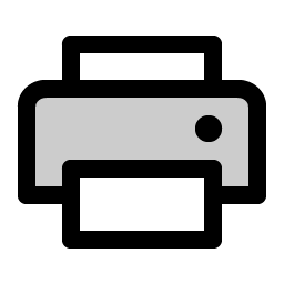 Printer Duotone Smiley – Icons