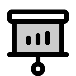 Projector Screen Chart Duotone Smiley – Icons