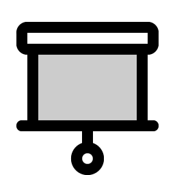Projector Screen Duotone Smiley – Icons