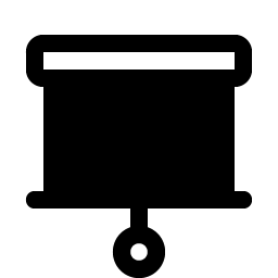 Projector Screen Fill Smiley – Icons