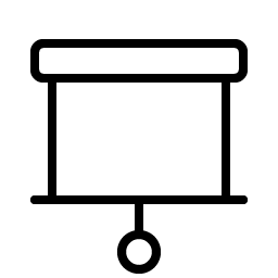 Projector Screen Thin Smiley – Icons