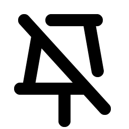 Push Pin Simple Slash Bold Smiley – Icons