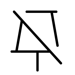 Push Pin Simple Slash Thin Smiley – Icons
