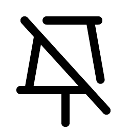 Push Pin Simple Slash Smiley – Icons