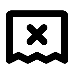 Receipt X Bold Smiley – Icons
