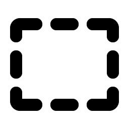 Rectangle Dashed Bold Smiley – Icons